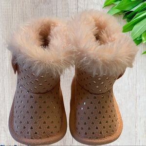 First Steps Baby Girls Boots size 0-3M